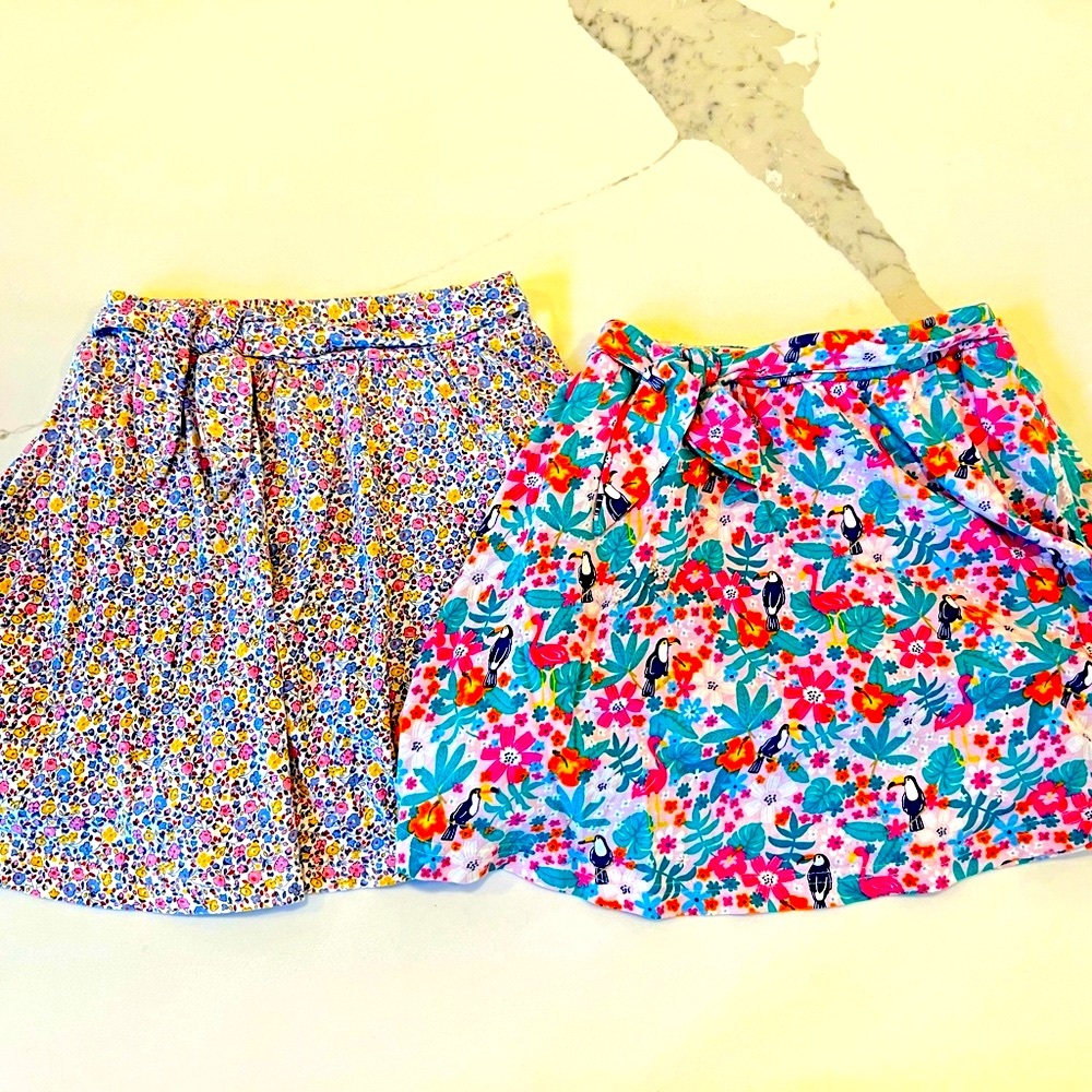 JoJo Maman Bebe Girls Skorts skirt shorts 5-6 years